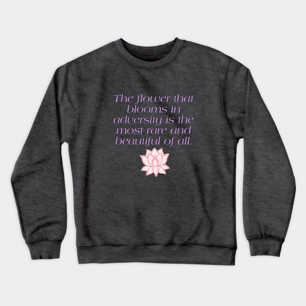 Lotus flower Crewneck Sweatshirt by Fantasticallyfreaky